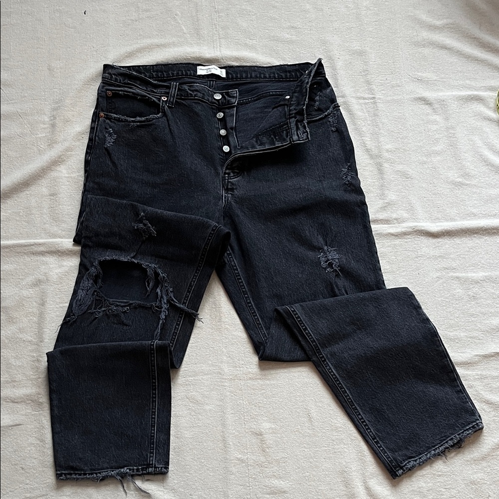 Abercrombie dad Jean in black wash size 14 / 32